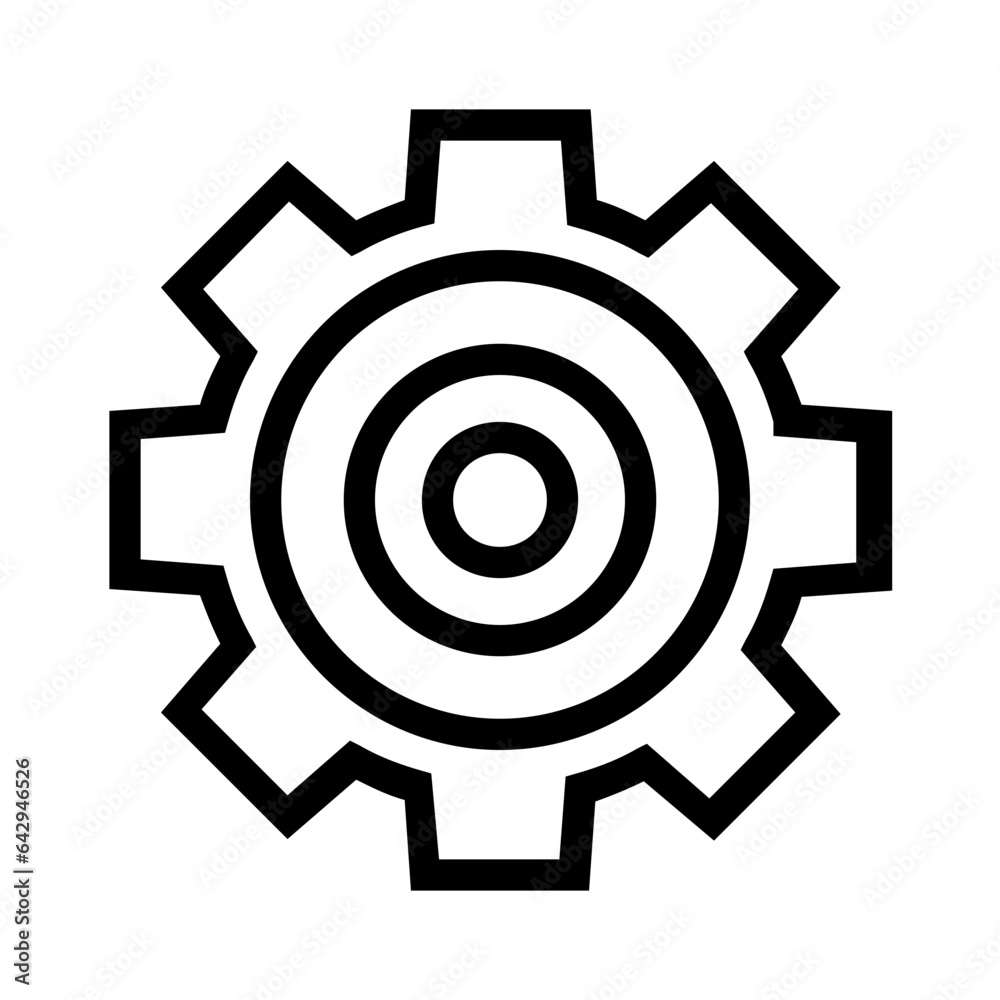 Gear Line Icon 18