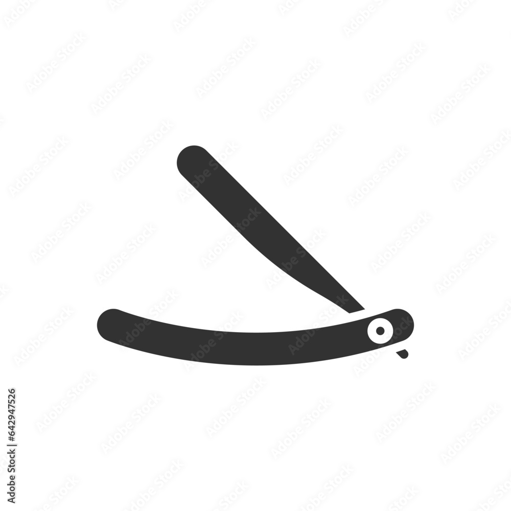 Razor Blade glyph vector icon isolated. Razor Blade stock vector icon for web, mobile app and ui design Razor Blade glyph vector icon isolated. Razor Blade stock vector icon for web, mobile app and ui design