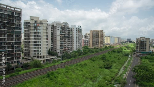 View of New emerging CIDCO residential node Ulwe of Navi Mumbai, India photo