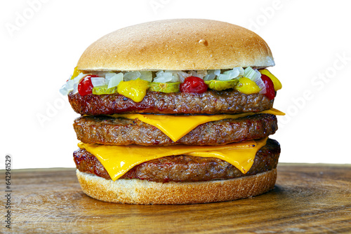 Принти на полотні triple burger