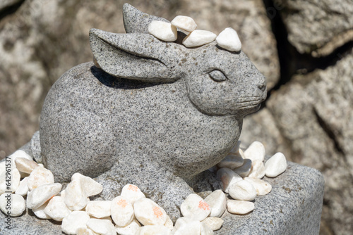  白兎神社の石像