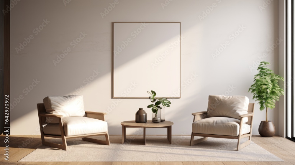 Fototapeta premium Timeless Design Illuminated: Chic Ambiance Chronicles Radiating Radiance