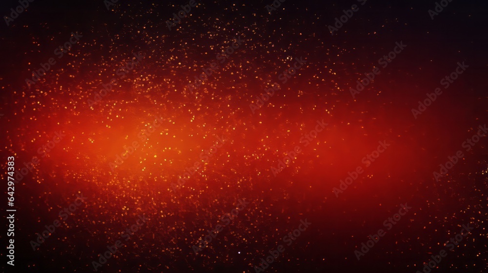 A vibrant red background filled with a twinkling galaxy of small stars A vibrant red background filled with a twinkling galaxy of small stars