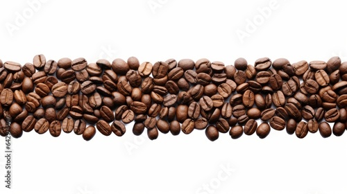 Coffee beans on a clean white background
