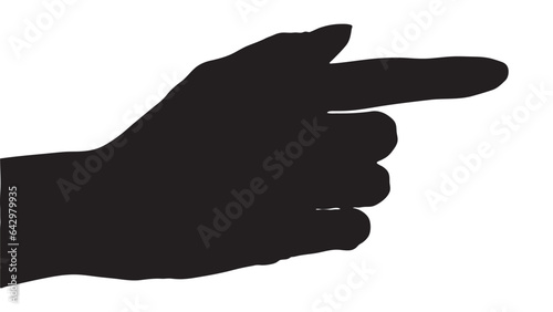 hand silhouette isolated on white, Vector collection of human hands of different gestures, hands gesturing black, Black hands silhouettes, vector illustration