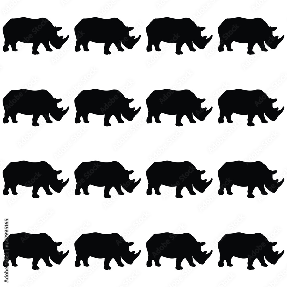 set of animals silhouettes set of animals silhouettes