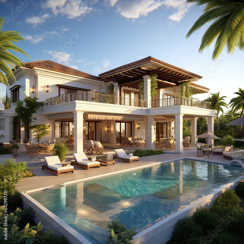 Mediteran villa design © Hassan