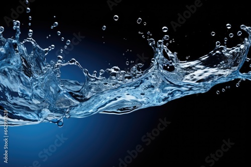 The image showcases a water splash that is separate from its background, with beautiful and clean splashes of water.