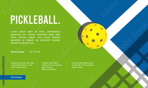 Great simple pickleball background design for any media	