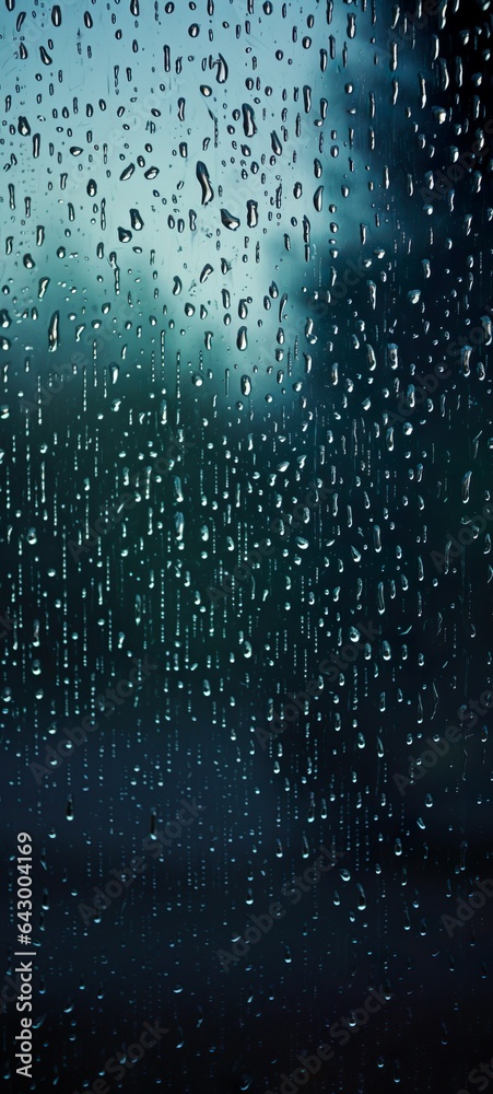 Rain drops on glass window iPhone wallpaper made with Ai generative technology Rain drops on glass window iPhone wallpaper made with Ai generative technology
