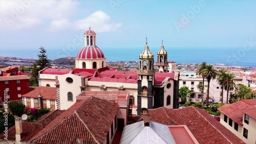 Aerial view of the centre of La Orotava photo