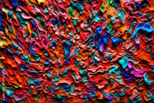 Colourful clay smear background texture