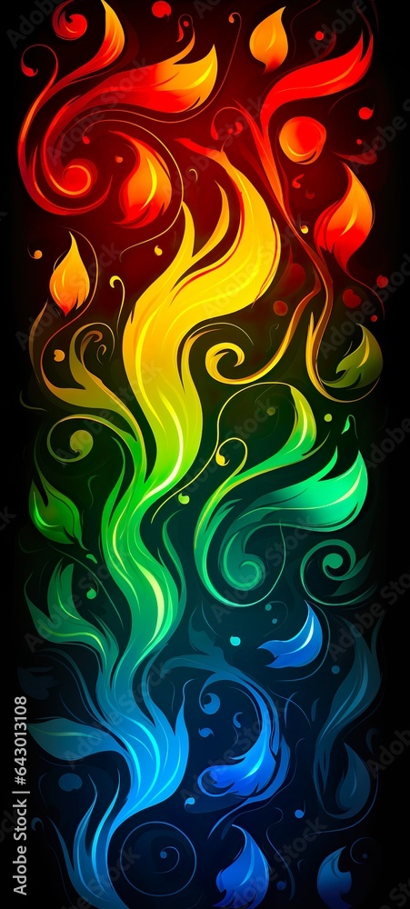 Colorful abstract iPhone background made with Ai generative technology Colorful abstract iPhone background made with Ai generative technology
