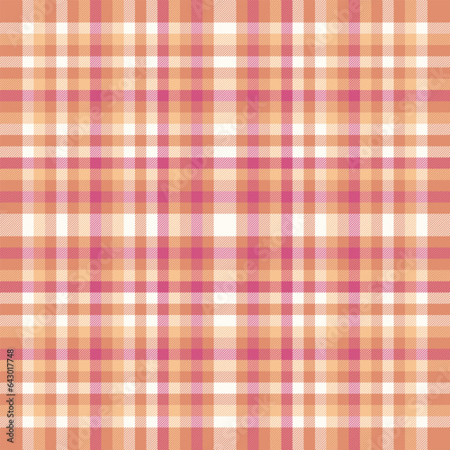 Texture vector textile of fabric background tartan with a check plaid seamless pattern.
