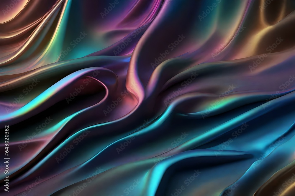 Fototapeta premium Iridescent textile background