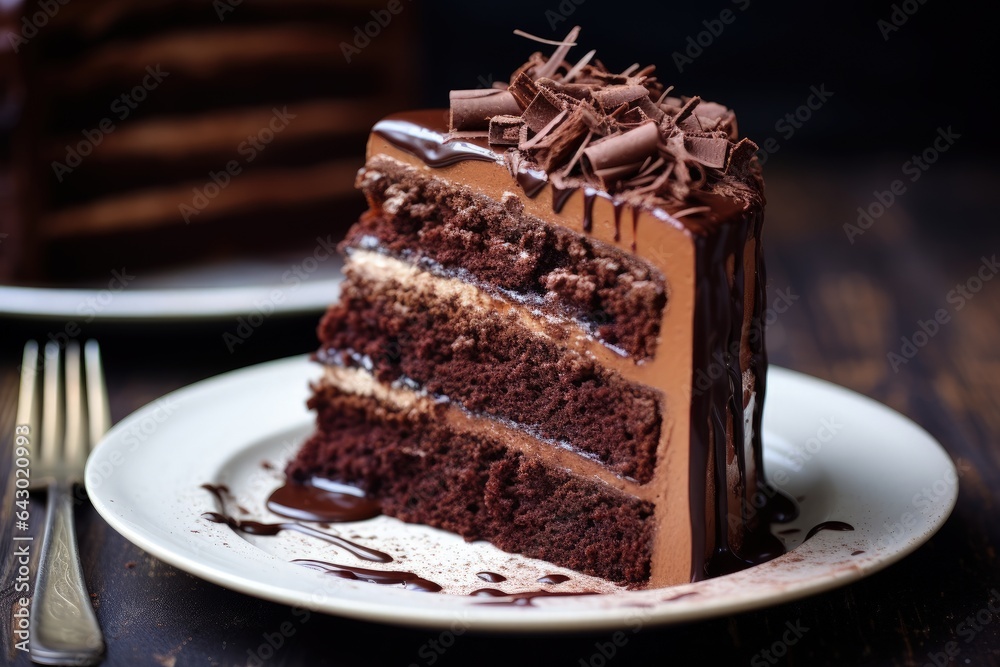 Layered delicious chocolate cake Layered delicious chocolate cake