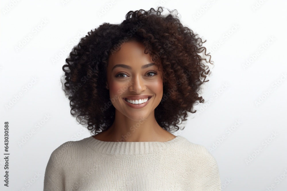Happy African American woman, beautiful afro girl, Confident in her own style Happy African American woman, beautiful afro girl, Confident in her own style