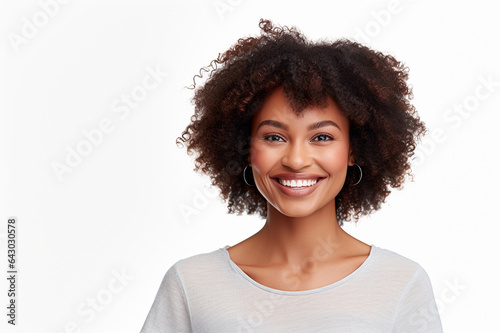 African American woman, graceful afro girl, Stunning black hair