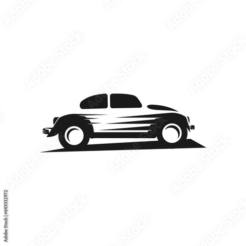 Classic car illustration on white background   suitable for your design need  logo  illustration  animation  etc. 
