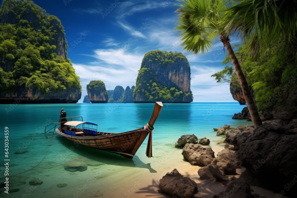 Calm Phi Phi island in Thailand