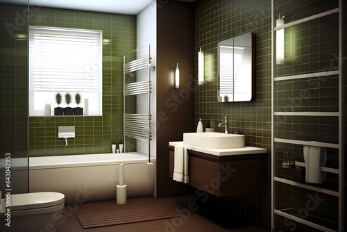 Minimalist and elegant bathroom interior design