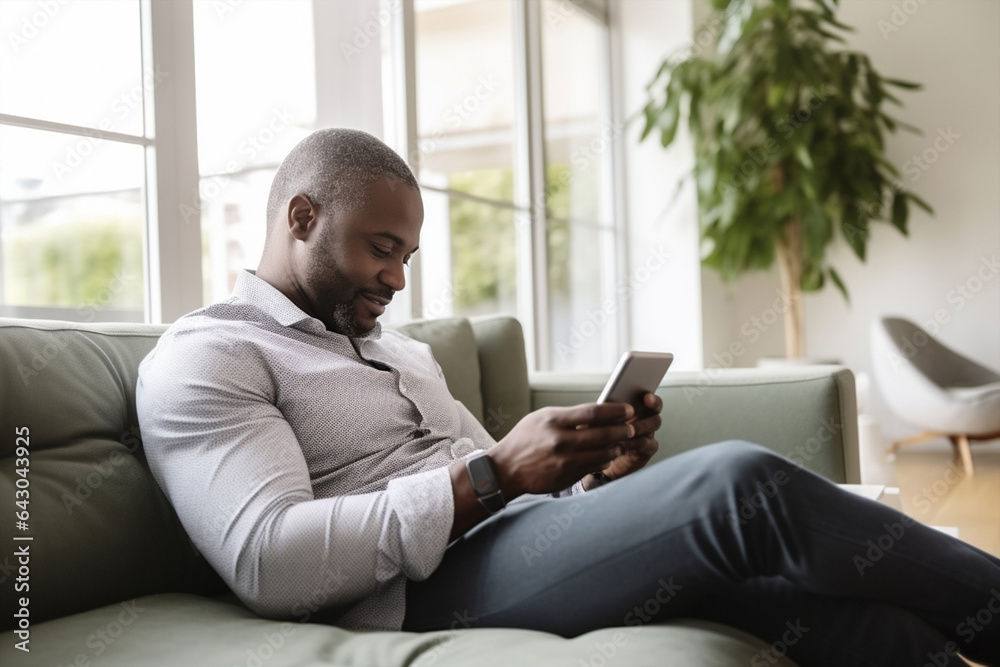 Technology man sofa home lifestyle communication sitting using holding person male young adult guy Technology man sofa home lifestyle communication sitting using holding person male young adult guy
