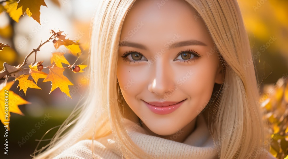 Fototapeta premium 女性のアップ