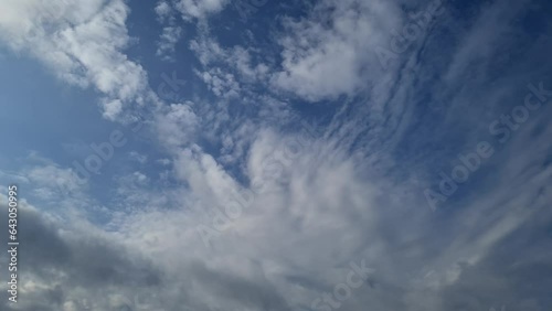 Timelapse passing gray clouds, bad weather is approaching