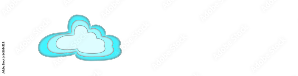 Illustration of three layers of clouds Illustration of three layers of clouds