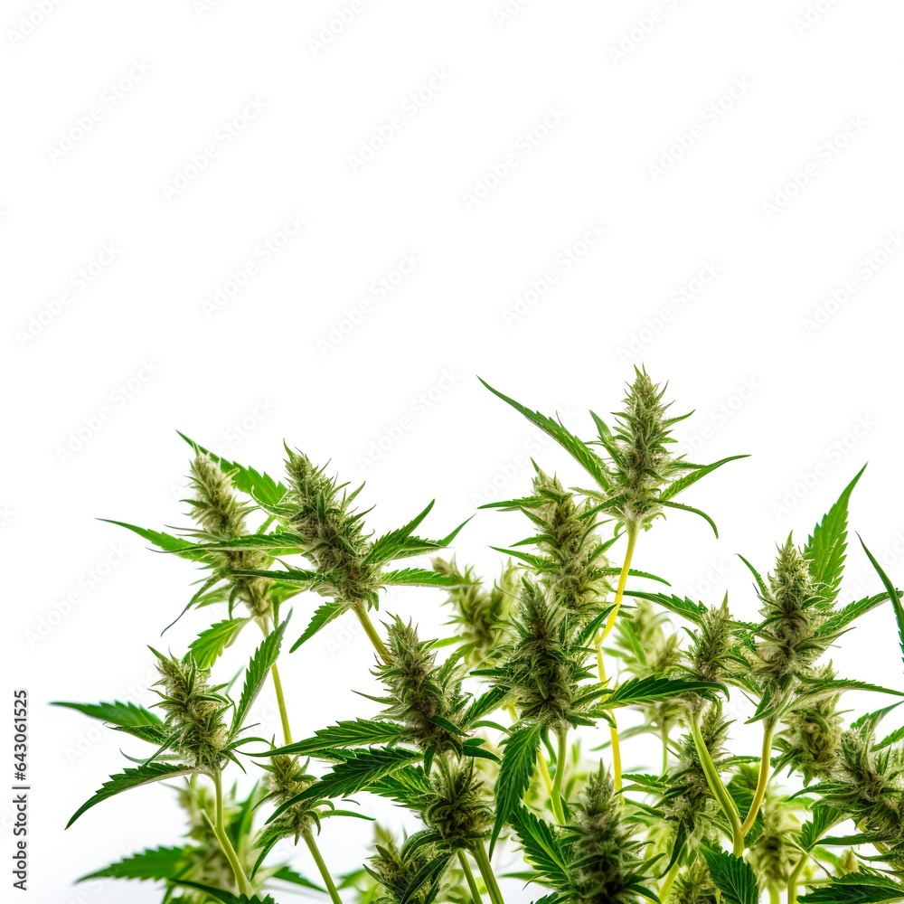 Obraz premium Cannabis Buds Close-up, Marijuana Photography on dark Background