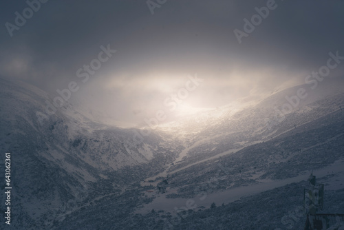 view of the mountains