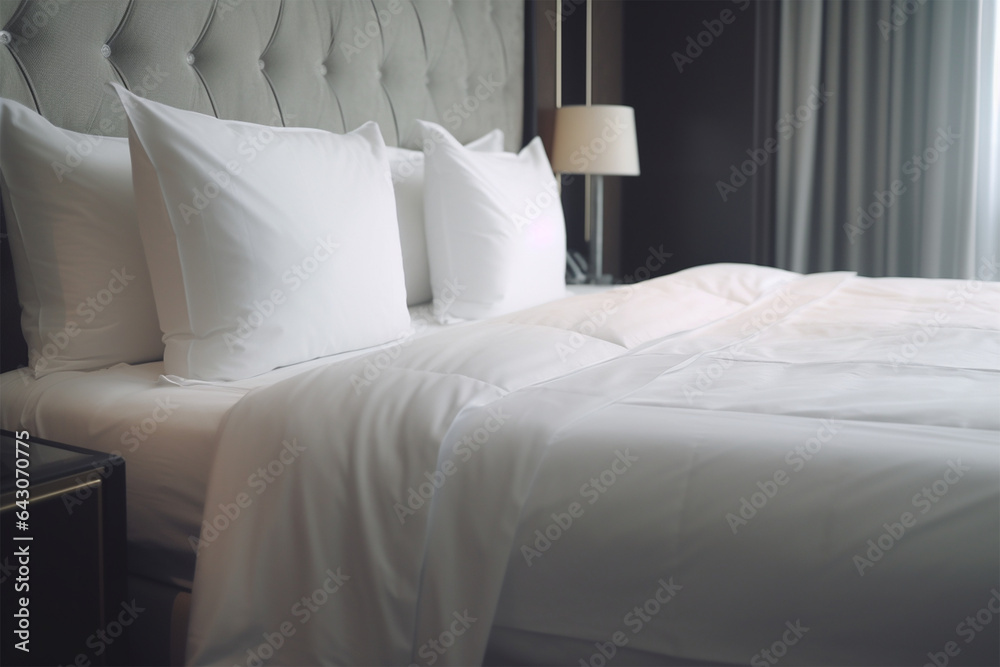 comfortable hotel bed