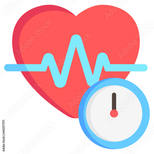 Heart Rate icon often used in design, websites, or applications, banner, flyer to convey specific concepts related to gym and fitness.