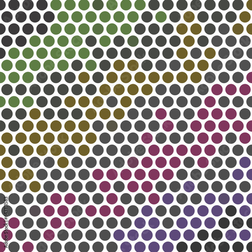 Abstract Colorful Geometric Circle Polka Dots Seamless Pattern Graphic Wallpaper White Background, Abstract color design for Posters Advertising Banner Brochure