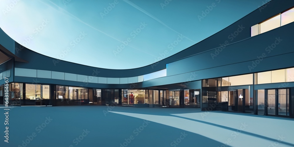 Obraz premium Sleek and modern shopping center
