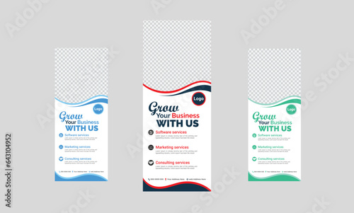 Creative and professional standing banner design template 