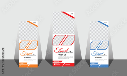 Professional and modern standing banner design for business