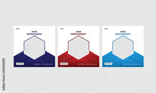 Creative and modern business social media post design