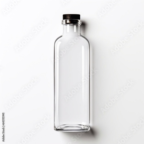 empty bottle isolated on white