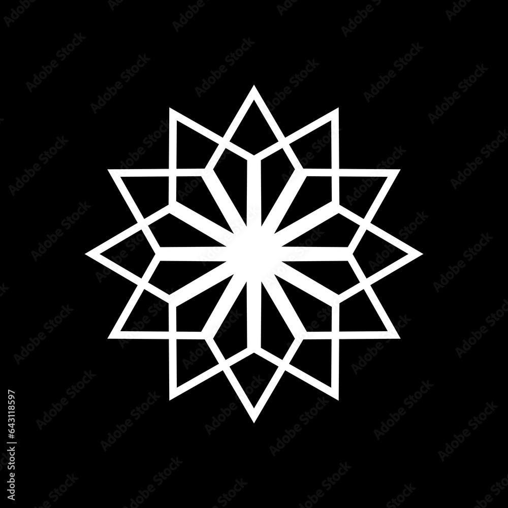 Star Shape Ornamental, Artistic and Memorable, can use for Logo Gram, Art Decoration, Ornate, Background, or Graphic Design Element. Vector Illustration Star Shape Ornamental, Artistic and Memorable, can use for Logo Gram, Art Decoration, Ornate, Background, or Graphic Design Element. Vector Illustration