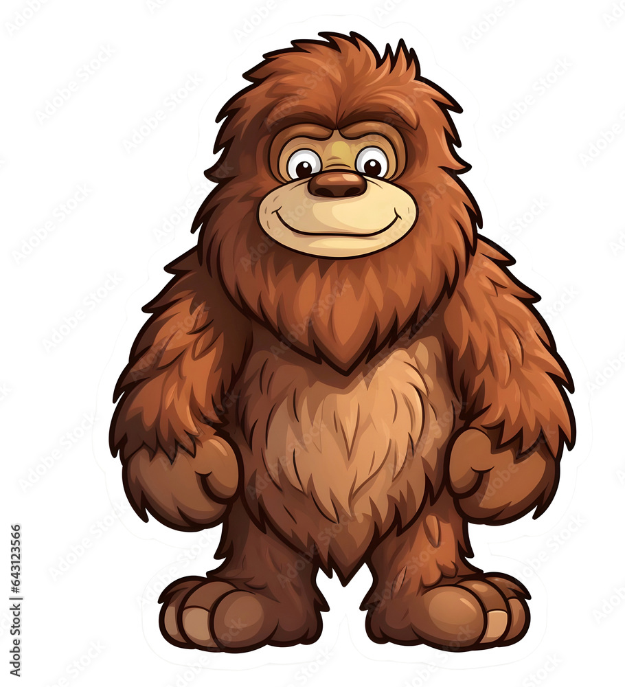 Obraz premium Cute and adorable gorilla stickers