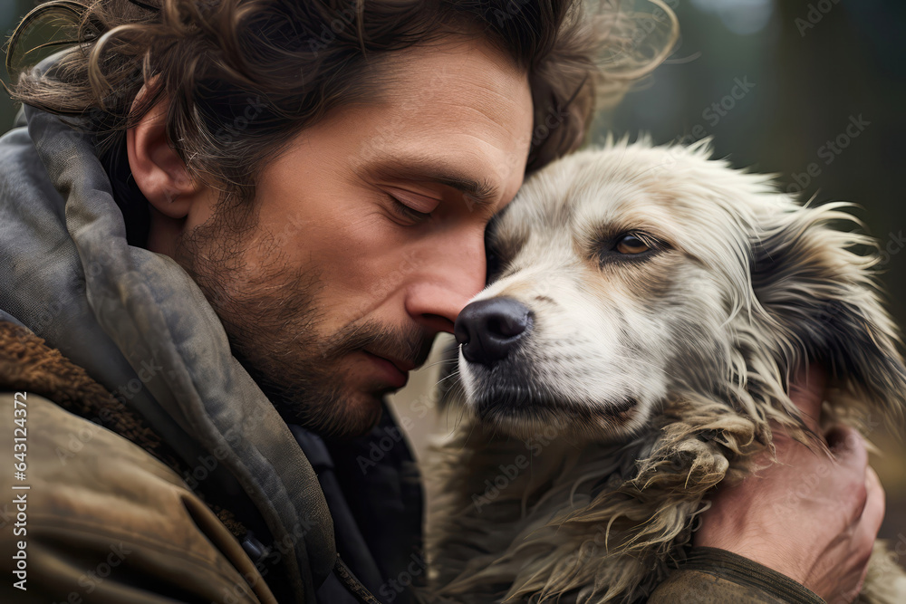 Tender Lick On Fellow Dog's Cheek. Сoncept Canine Communication, Social