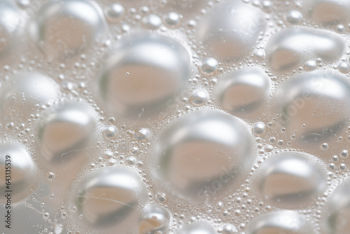 Captivating Close-Up: A Magnified View of Delicate Bubble Wrap Bubbles Reflecting Light