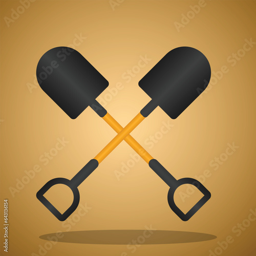 Shovel Clipart, Shovel Vector, Construction tools, Clipart, Garden tool, Labor equipment, Vector, Garden tool, Shovel, Vector illustration, Hand Shovel, Farm equipment