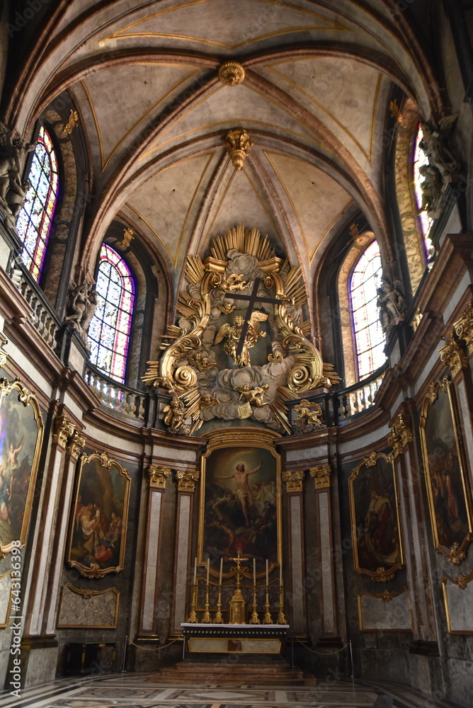 Chapelle baroque de la cathédrale Saint-Jean de Besançon. France