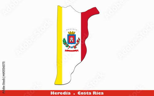 Heredia Flag - Province of Costa Rica (EPS) photo