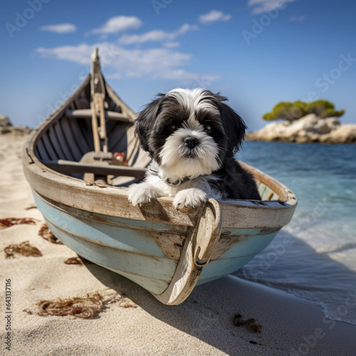 dog on the beach © mech
