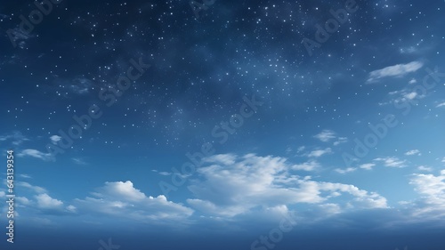 sky at night with stars  clouds  blue and purple gradient  space  galaxy  observing the stars  astronomy  night sky environment  background  dark  sunset  sunrise