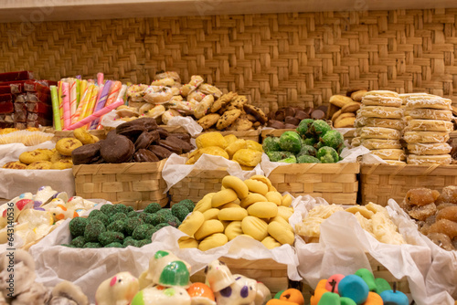 Variedad de dulces de las fiestas del Corpus Christi en cuenca Ecuador  photo