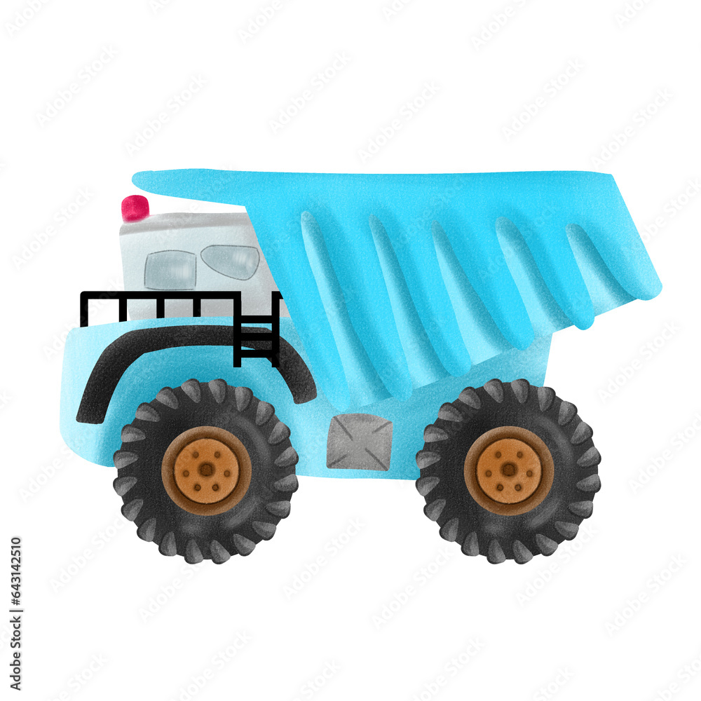 Obraz premium toy, tractor, truck, car, vehicle, red, transport, model, transportation, isolated, farm, wheel, agriculture, green, auto, machine, machinery, engine, equipment, plastic, play, blue, agricultural, aut